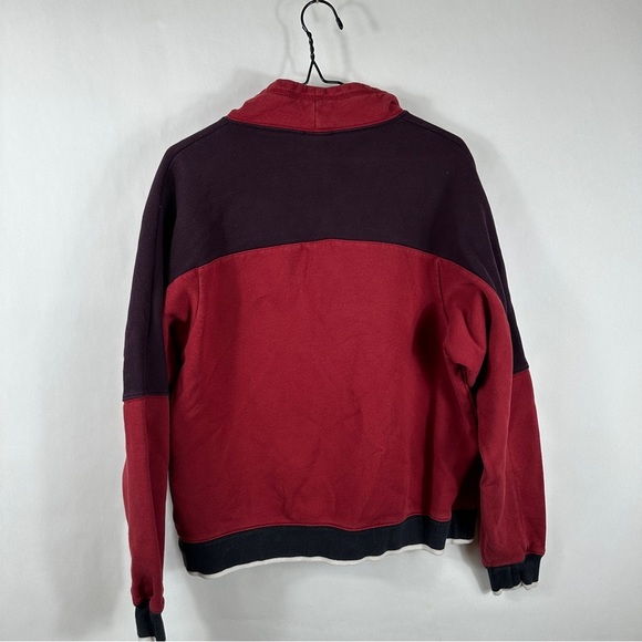 Nike Archive Half Zip Pullover Sweatshirt In Burgundy | Size Small - Picture 10 of 13